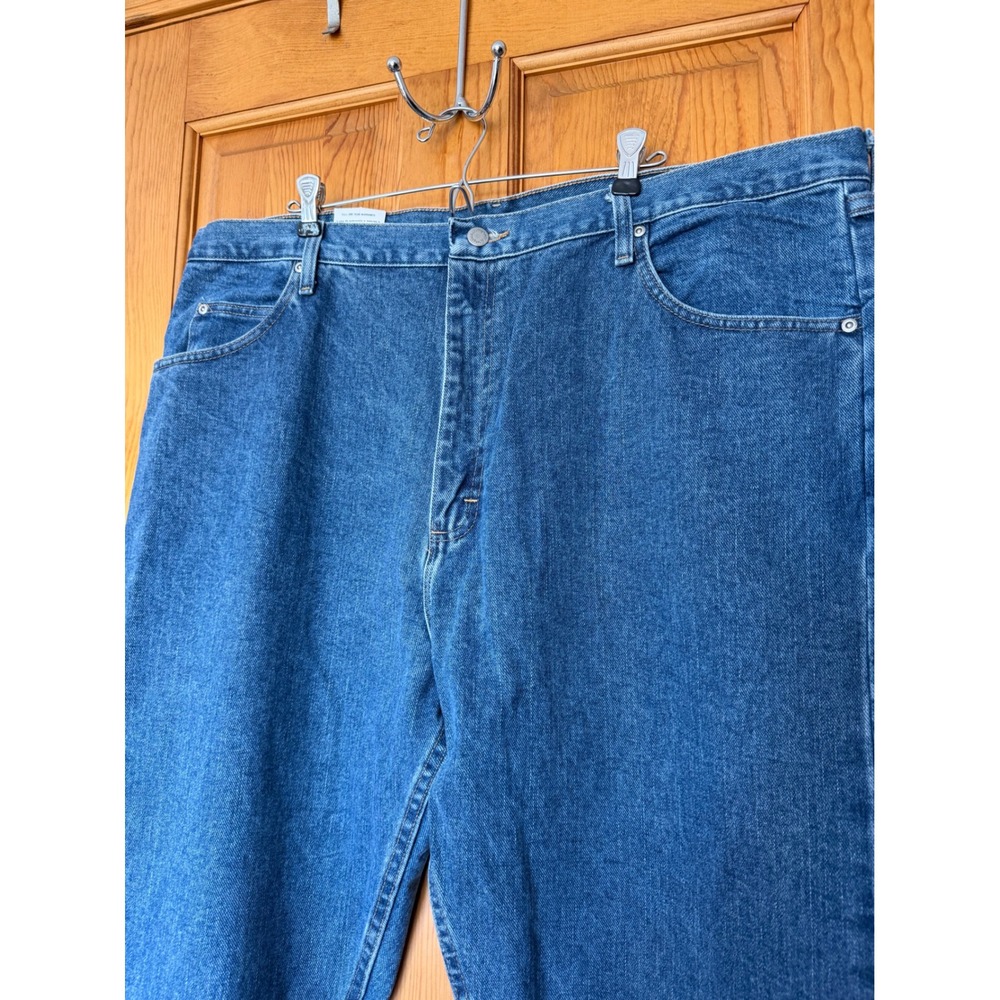 Wrangler Five Star Relaxed Fit Mens Jeans 42x32 Blue Denim 97601VT New With Tags - Picture 3 of 5